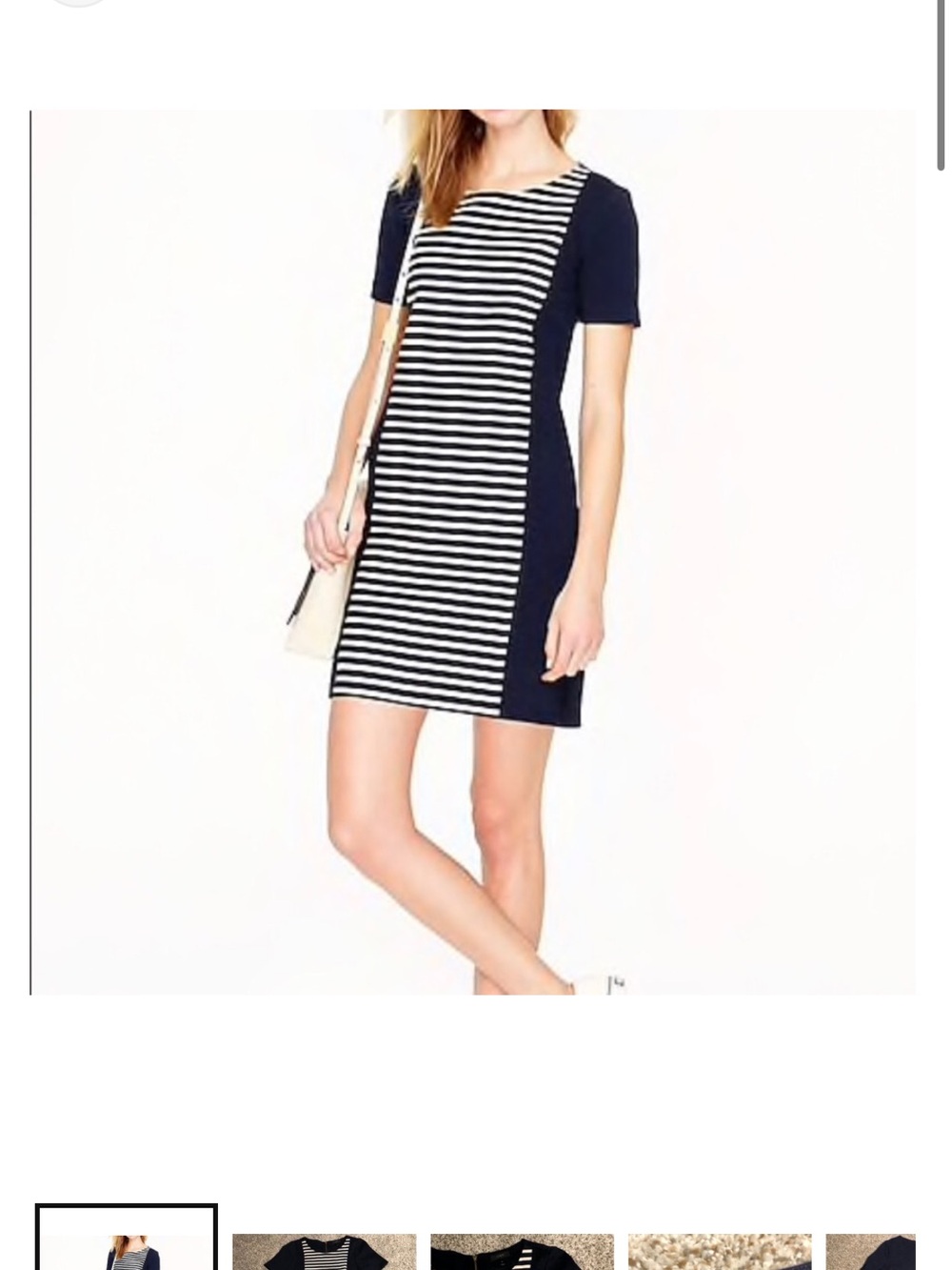 J.Crew Striped Shift Dress